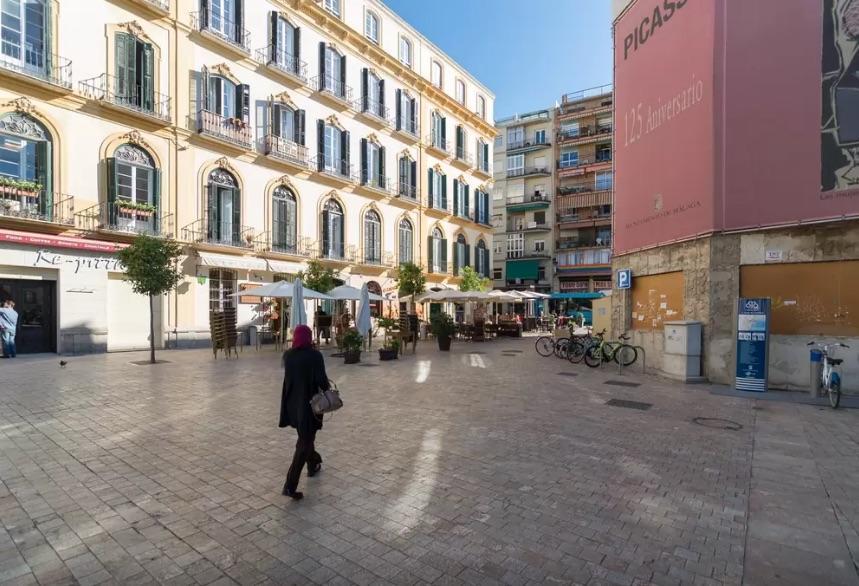 Appartamento Plaza Picasso Málaga Esterno foto